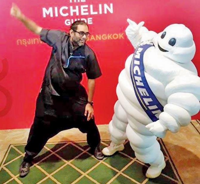 Gaggan Anand at the Michelin event