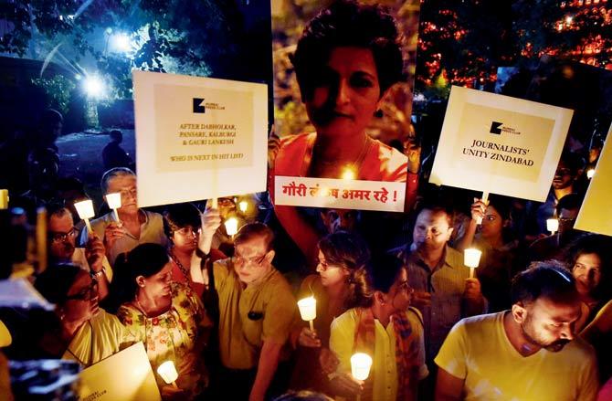 Gauri Lankesh protest