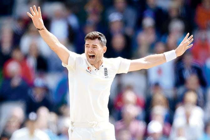 James Anderson. Pic/AFP