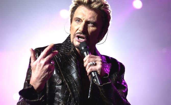 Johnny Hallyday. Pic/AFP
