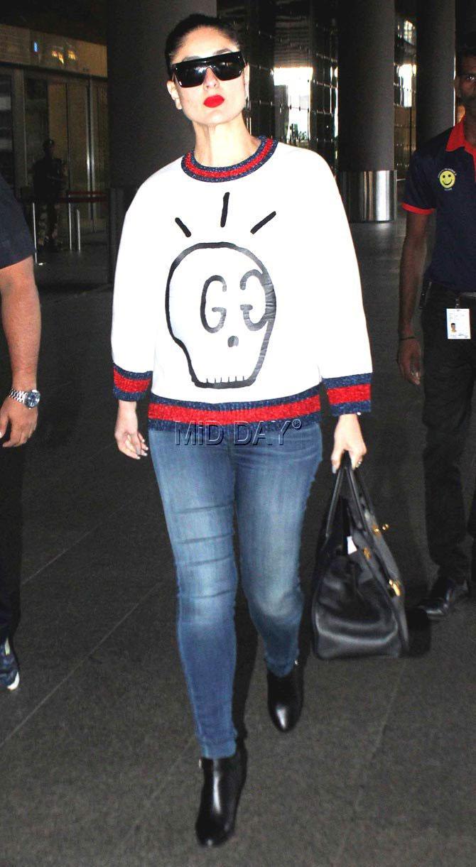 Kareena airport look