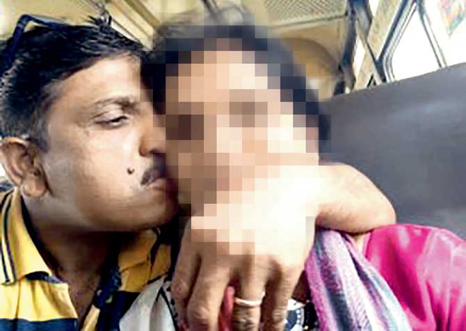 The accused, Mahendra Salvi, circulated this picture of the victim among all her friends