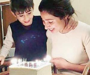 Mahira Khan celebrated her 33rd birthday with son Azlaan at Karachi home
