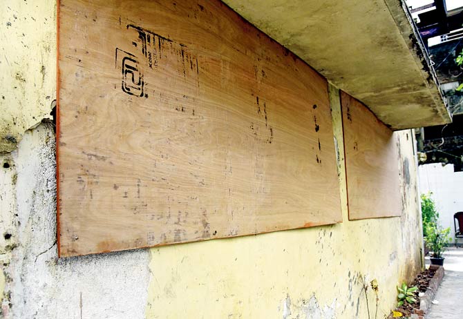 Residents have alleged the owner has boarded up from the outside to hide the illegal work being done