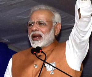 Narendra Modi to address 4 rallies in Gujarat on Monday