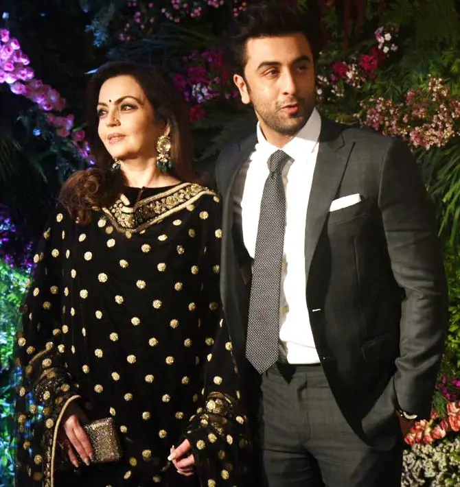 Nita Ambani and Ranbir Kapoor
