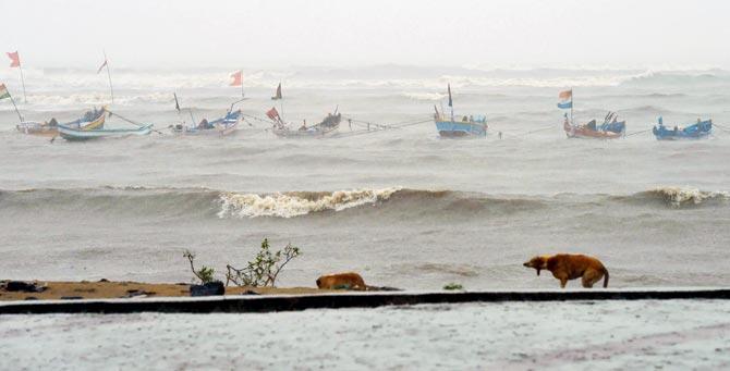The cyclone lashed coastlines in Tamil Nadu and Kerala