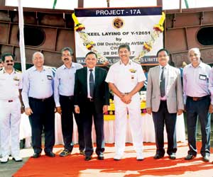 Construction of P17A class stealth frigates begins 