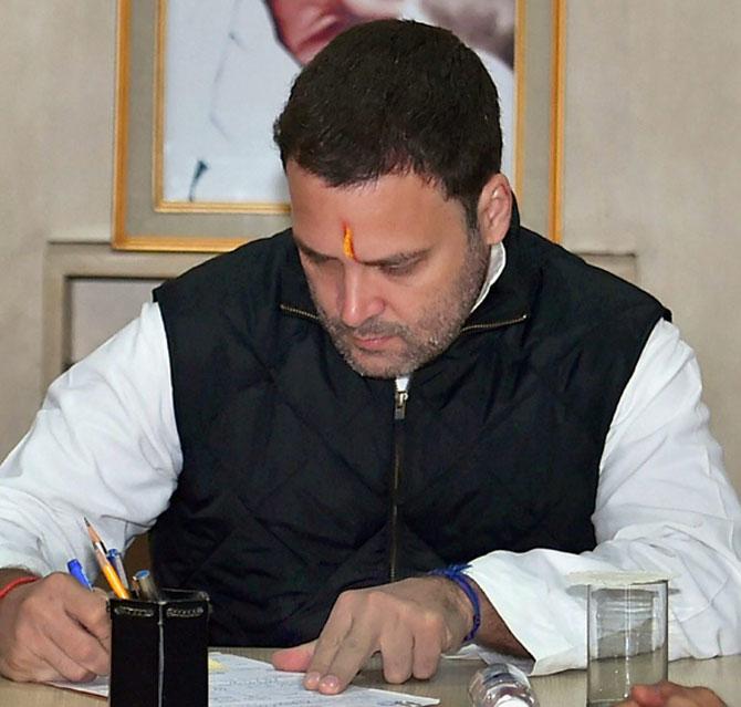 Rahul Gandhi files nomination for Congress President Twitterati react