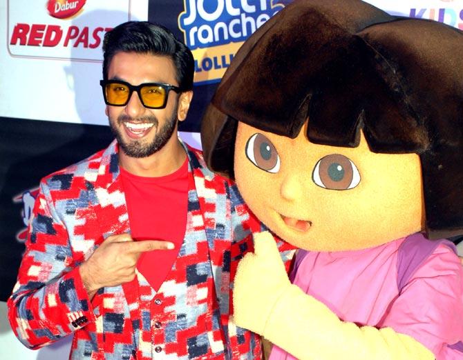 Indian Bollywood actor Ranveer Singh poses for a picture during the 