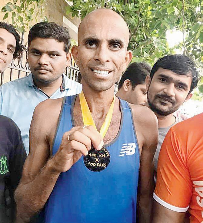 Runner Samir Singh started his second mission on December 1