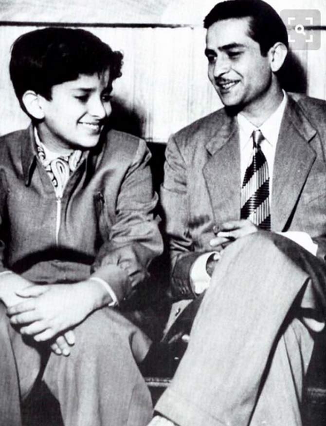 Shashi Kapoor and Raj Kapoor