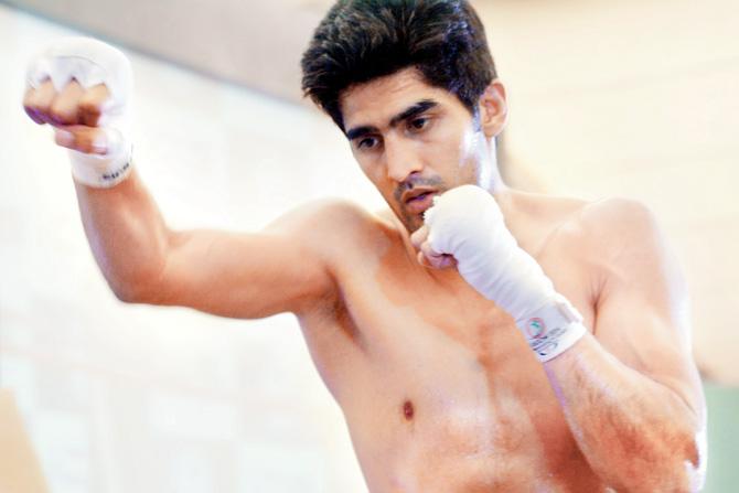 Indian professional boxer Vijender Singh