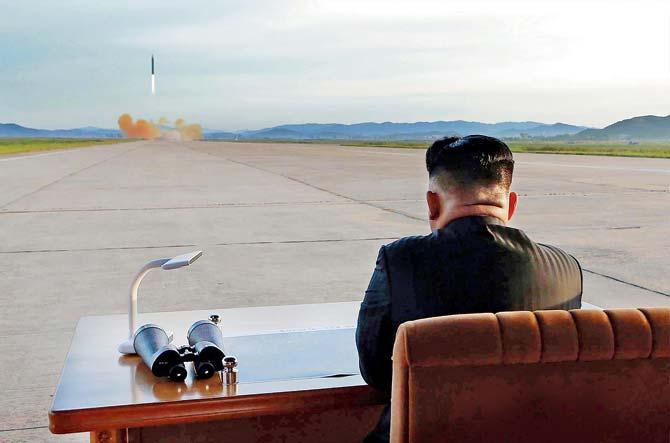 The announcement of the joint exercise comes less than two weeks after Pyongyang teThe announcement of the joint exercise comes less than two weeks after Pyongyang test-fired a ballistic missile. File picst-fired a ballistic missile. File pic