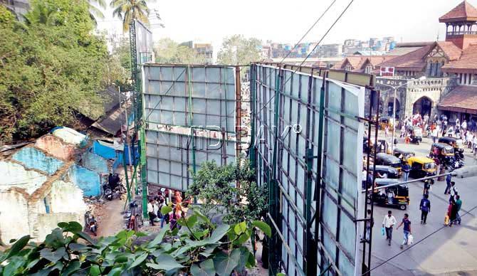 The auto stand outside the Bandra West station will be relocated to make way for the project. Pic/ Nimesh Dave