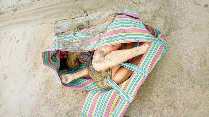 The body in the bag that had washed up ashore at Juhu