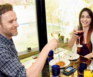 Mikey McCleary and Natalie Di Luccio, two expats in Bollywood bond over lunch