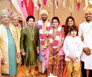 Sachin Tendulkar graces Krunal Pandya's wedding in Mumbai