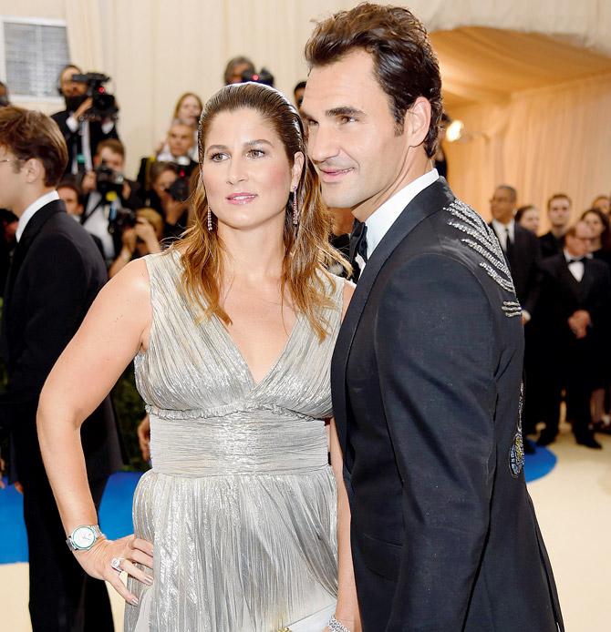 Roger Federer and wife Mirka