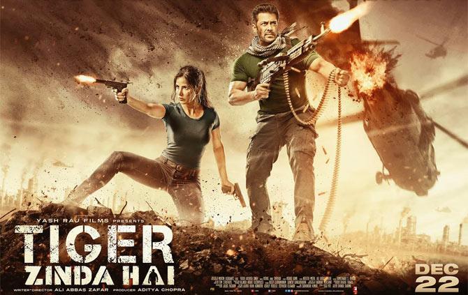 Salman Khan and Katrina Kaif (L) in the poster of 