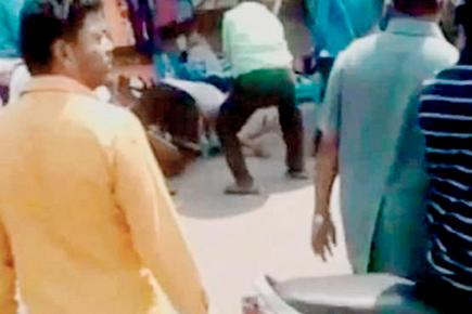 Shocking video: TDP MLA's brother publicly thrashes journalist