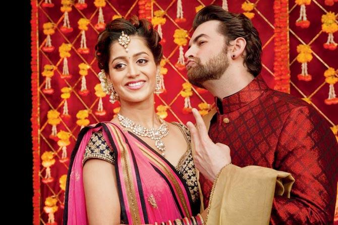 Neil Nitin Mukesh and Rukmini Sahay wished that they look like the perfect match, and coordinated their outfits accordingly