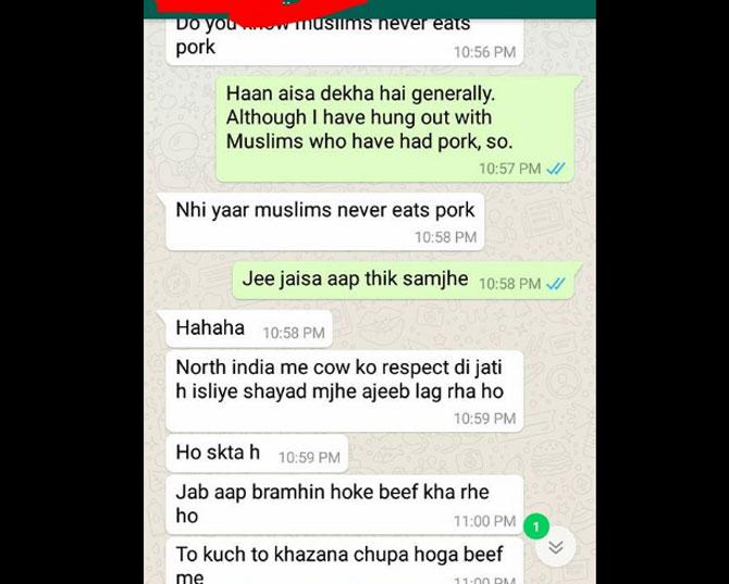 How can you eat beef if you are a Hindu? Man asks girl