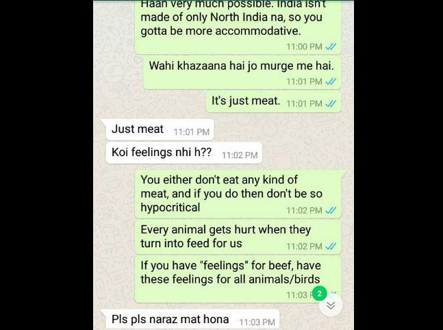 How can you eat beef if you are a Hindu? Man asks girl