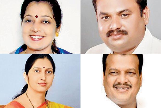 Clockwise from top left: Vaishali Bankar, Prashant Jagtap, Datta Dhankawde, Chanchala Kodre have all revealed a hike in income