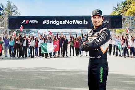 F1 driver Sergio Perez joins anti-Donald Trump wall campaign