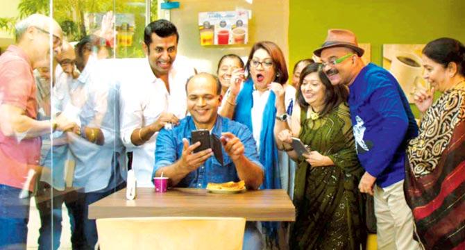 A still from Ventilator, which also starred Ashutosh Gowariker (seated)