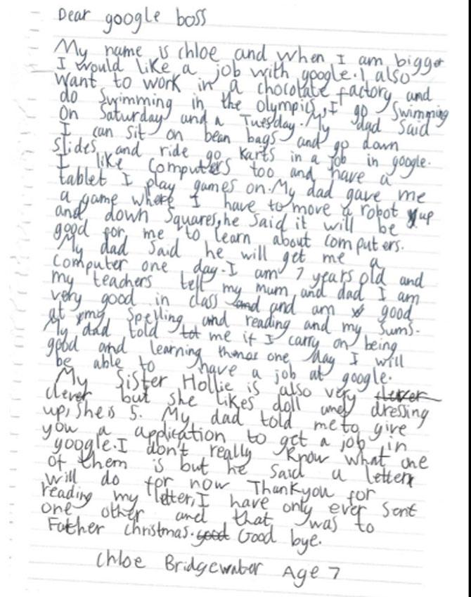 7-year-old girl writes cute letter to Sundar Pichai, gets awesome reply