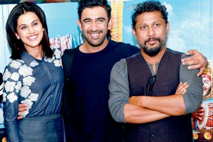 Spotted: Taapsee Pannu, Amit Sadh and Shoojit Sircar in Delhi