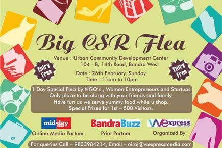 The Big CSR Flea is happening on 26th of February in Mumbai