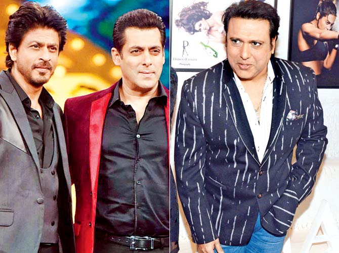 Shah Rukh Khan, Salman Khan and Govinda