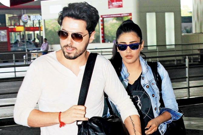 Shruti Haasan with rumoured beau Michael Corsale