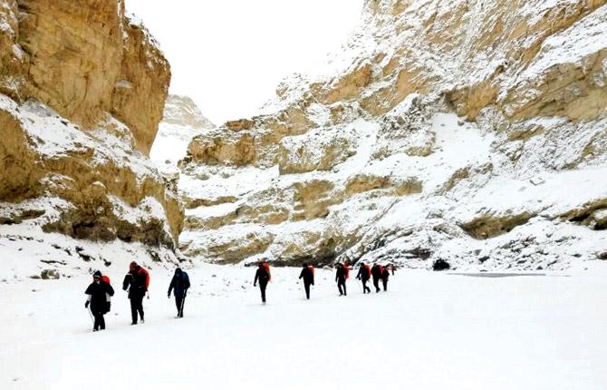 Several of those stranded had gone on the Chadar trek in Leh, a popular location for adventure lovers