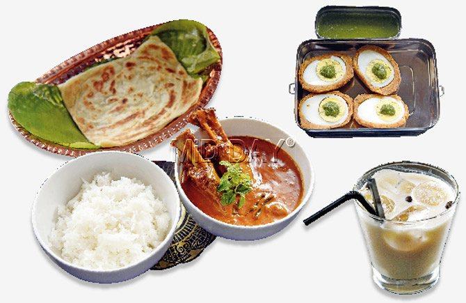 Lamb Massaman Curry meal; the bright interiors; Rati Aunty