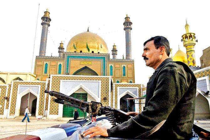 The heightened measures began after a terrorist attack on the Lal Shahbaz Qalandar shrine. Pic/AFP
