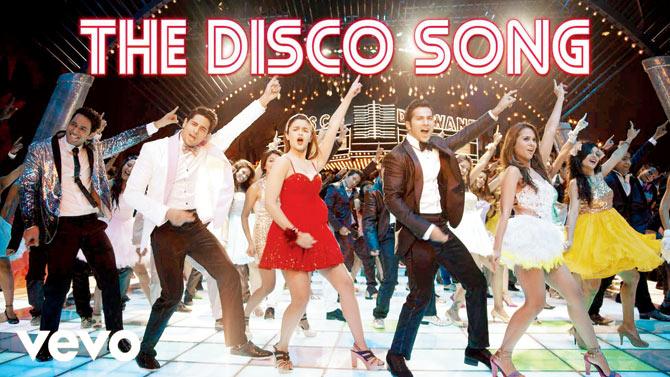 Sidharth Malhotra and Alia Bhatt in a still from the Disco Deewane track in Student Of The Year (2013)