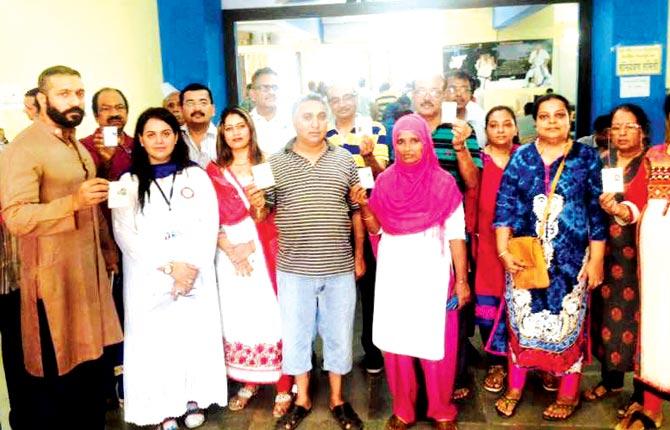 Disgruntled citizens of K-West at the returning officer