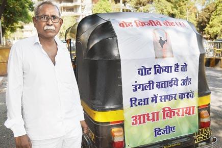 BMC Election: Mumbai auto driver offers 50% off to people with inked fingers
