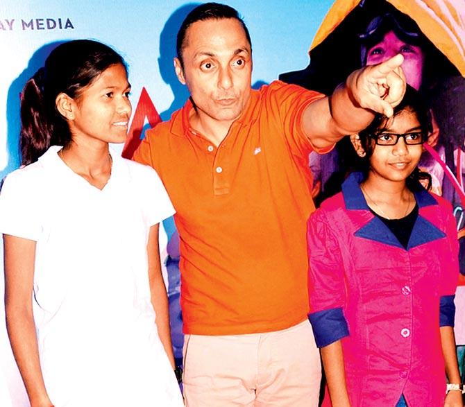 Rahul Bose, Malavath Poorna and Aditi Inamdar at the film’s trailer launch. Pic/PTI