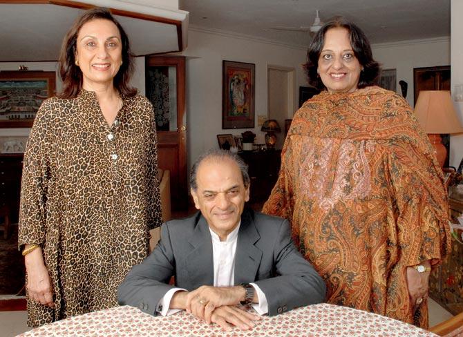Namita Panjabi (left), husband Ranjit Mathrani and sister Camellia own Veeraswamy