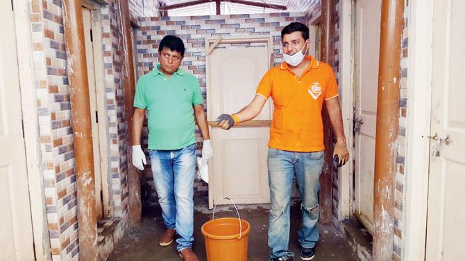 (From left) Lawyer Afroz Shah has started cleaning community toilets in the slums. A clean Versova beach after another Sunday