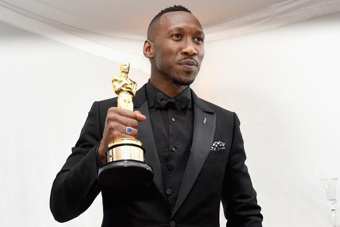 Actor Mahershala Ali, winner of the award for Actor in a Supporting Role for 