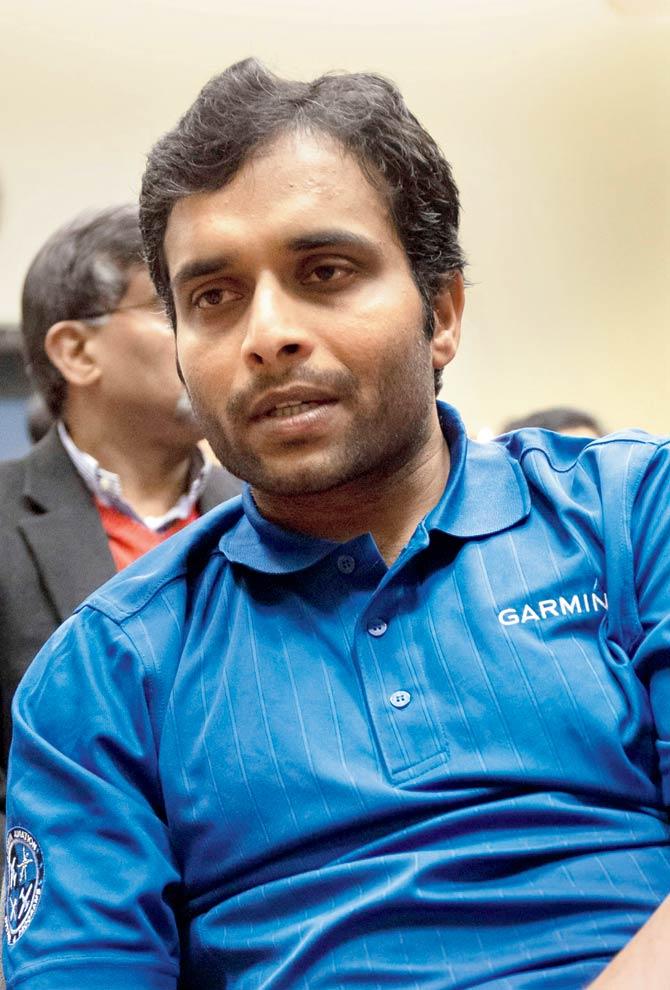 Alok Madasani at the event. Pics/AFP