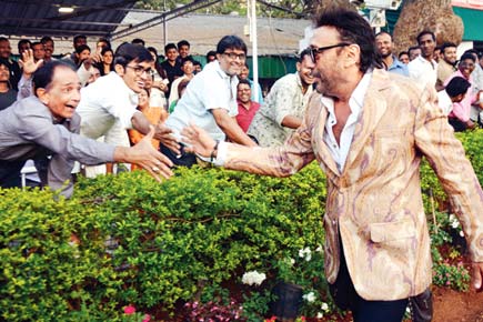 When Jackie Shroff met his fans at a racing event