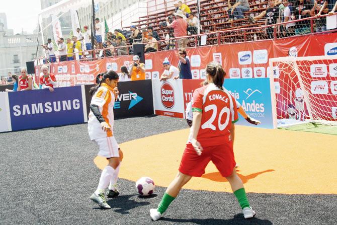 Rohini competes with the best in Chile at the Homeless World Cup