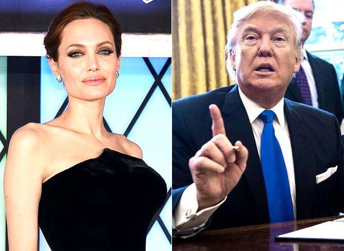 Angelina Jolie and Donald Trump